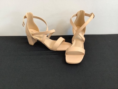 Womens Chunky Heel Dress Sandals, 9 - Lot 552