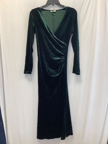 Womens Velvet Dress, M - Lot 174