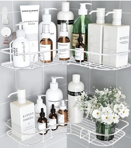 Corner Shower Caddy Bathroom Shelves - Lot 223