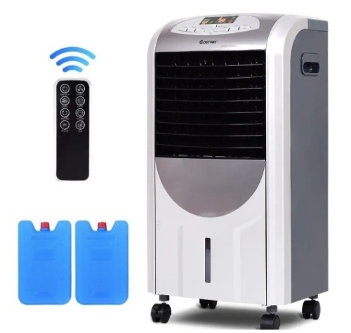 Costway 215 CFM 3-Speed Portable Evaporative Cooler Fan and Heater Humidifier with Washable Filter Remote Control - Lot 6