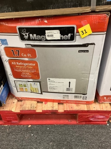 Magic Chef1.7 cu. ft. Freezerless Mini Fridge in Stainless Steel - Lot 31