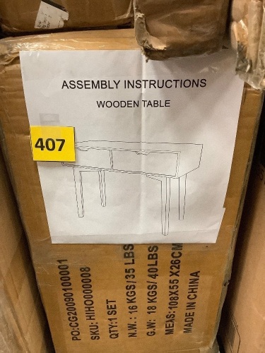 Wooden End Table - Lot 407