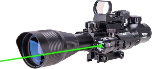 Pinty Rifle Scope 4-12x50 Rangefinder Illuminated Optics - Lot 6514