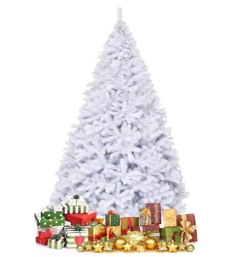 9 ft. Hinged Artificial Christmas Tree w/ Metal Stand  - Lot 267