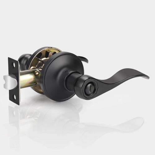 Lot of (6) Black Wave Style Door Lever - Lot 413