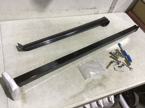 Staircase Handrail 2-Step Flat Iron Portico Handrail - Lot 475