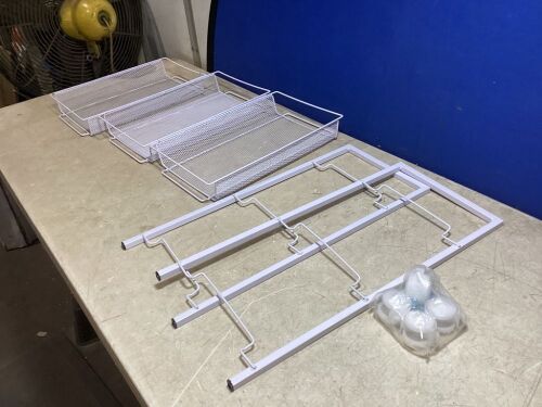 White Storage Rack - Lot 559