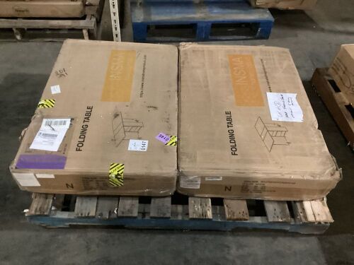 Lot of (2) Insma Folding Tables - Lot 605