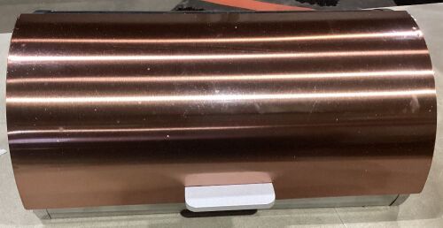 Rose Gold Stainless Steel Bread Box - Lot 888