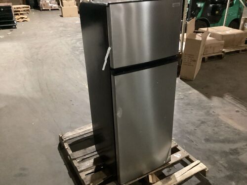 Vissani Stainless Steel Mini Refrigerator - Incomplete/Cosmetic Damage - Lot 659