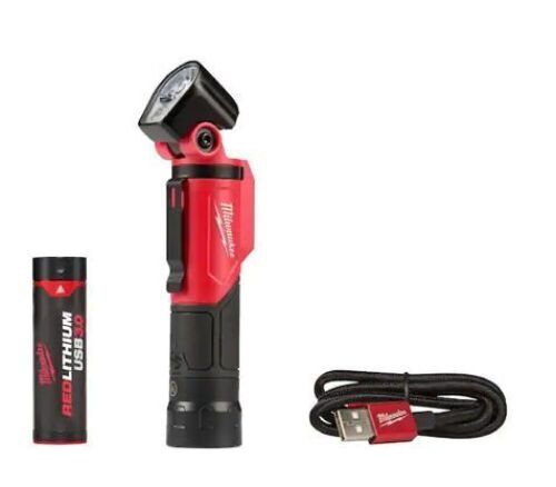 Milwaukee 500 Lumens LED Pivoting REDLITHIUM USB Flashlight - Lot 389