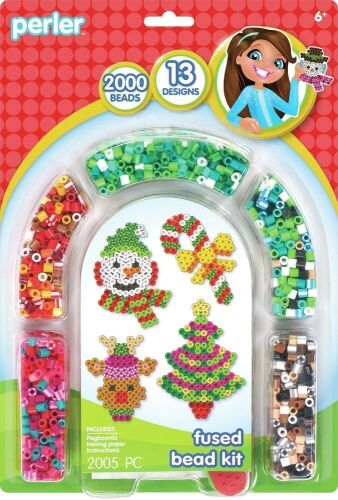 Lot of (3) Perler Christmas Patterns Fused Bead Kit - Lot 958
