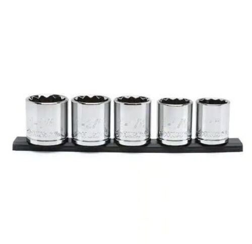 Husky 1/2 in. Drive SAE Large Socket Set (5-Piece) - Lot 1158