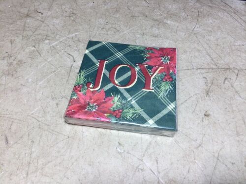 Case of (12) Christmas Party Napkins, "Joy", 24 ct - Lot 1041