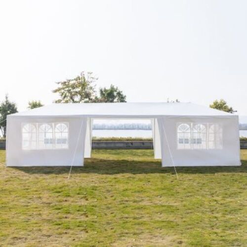 10' x 30' Party Wedding Tent Outdoor Gazebo Heavy Duty Pavilion Event /w SideWall  - Lot 507