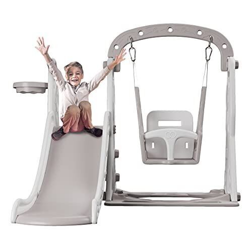Toddler Swing and Slide Set for Indoor & Outdoor Kids Playground by Parker & Charlotte - Lot 134