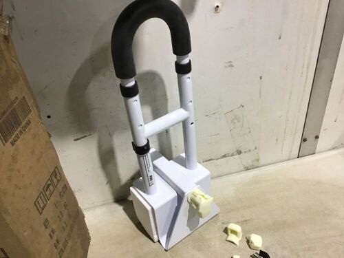 Height Adjustable Bathtub Safety Grab Bar - Knob Broken - Lot 829