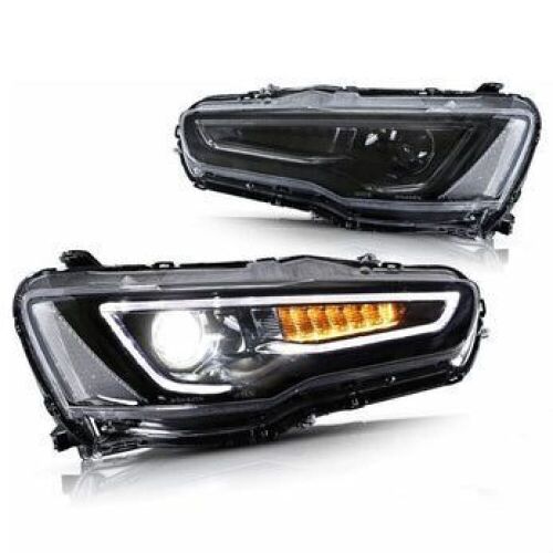 VLAND Dual Beam Projector Headlights for Mitsubishi Lancer EVO X 2008-2018 - Lot 292