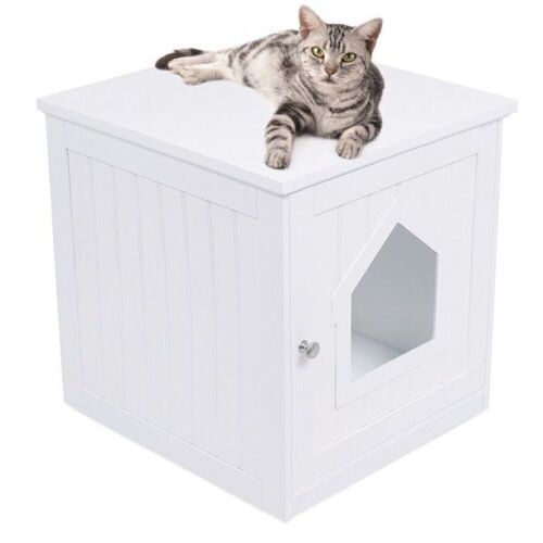 Decorative Cat House & Side Table - Lot 243