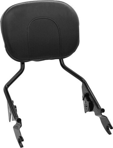 Detachable Backrest Sissy Bar w/ Pad & Stealth Luggage Rack for Harley Davidson Touring Road King 09-20 - Lot 1048