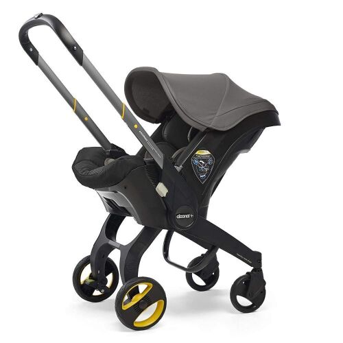 Doona Infant Car Seat & Latch Base, Car Seat to Stroller in Seconds, Greyhound - Lot 98