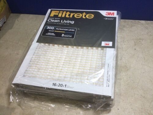 Filtrete Furnace Air Filters, Clean Living Basic Dust, 16x20x1, 6 Pack  - Lot 1070