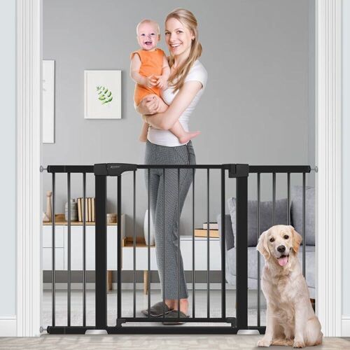 30" Baby Gate For Doorways And Stairs, Fits Openings 29.53"-51.5"   - Lot 963