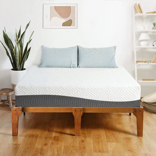 Olee Sleep 10 inch Aquarius Memory Foam Mattress - Full, Grey  - Lot 1071