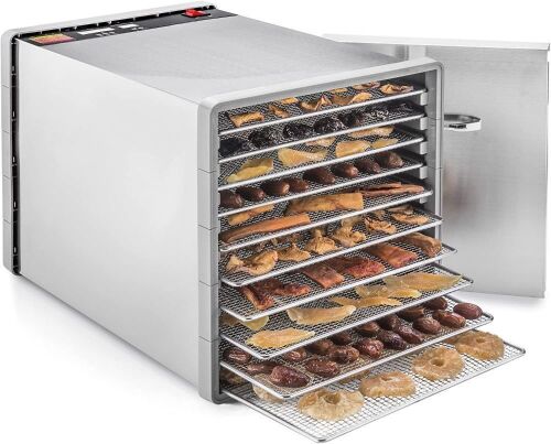 STX International Stainless Steel Dehydra 10 Tray Food and Jerky Dehydrator  - Lot 144