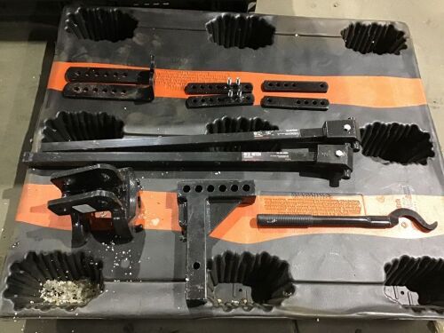 Fastway e2 2-Point Sway Control Trunnion Hitch, 8,000 Lbs Trailer Weight Rating, 800 Lbs Tongue Weight Rating, Weight Distribution Kit Includes Standard Hitch Shank, Ball NOT Included - Missing Cotter Pins - Lot 56