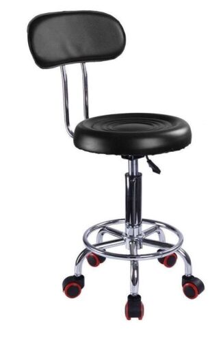 Adjustable Salon Stool with Back  - Lot 795