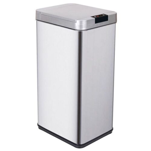 12.7 Gal Stainless Steel Automatic Touchless Sensor Trash Can - Lot 653