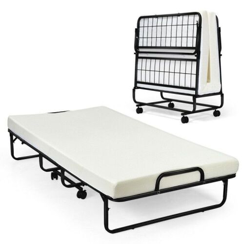 Heavy Duty Foldable Memory Foam Bed with Mattress - Lot 478