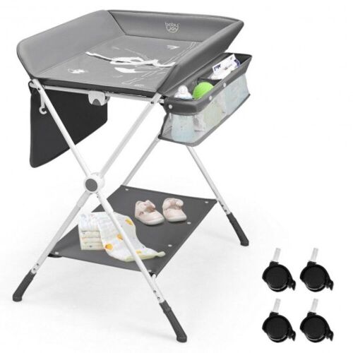 Folding Baby Changing Table With Storage - Lot 896