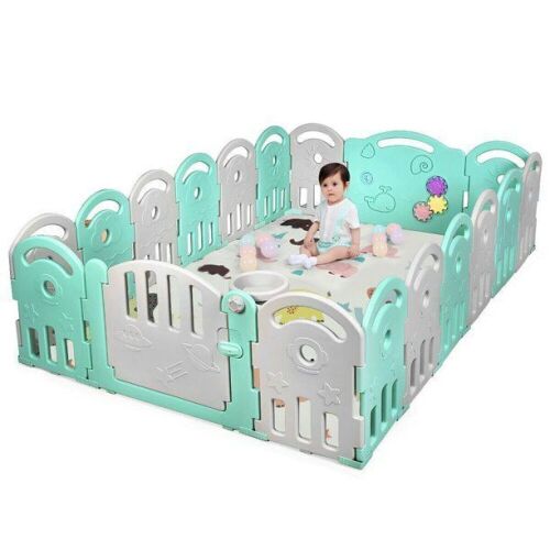  18-Panel Baby Playpen w/Music Box - Lot 758