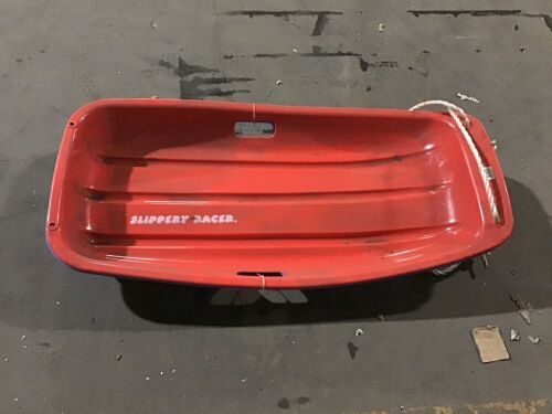 Lot of (2) Slipper Racer Snow Sleds - 1 Red, 1 Blue  - Lot 1124