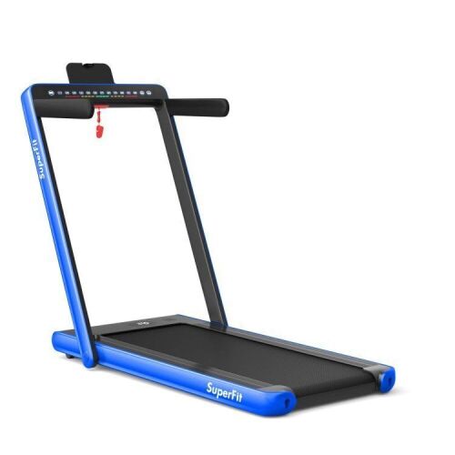 2.25 HP 2-in-1 Folding Treadmill with Dual Display and App Control - Lot 530