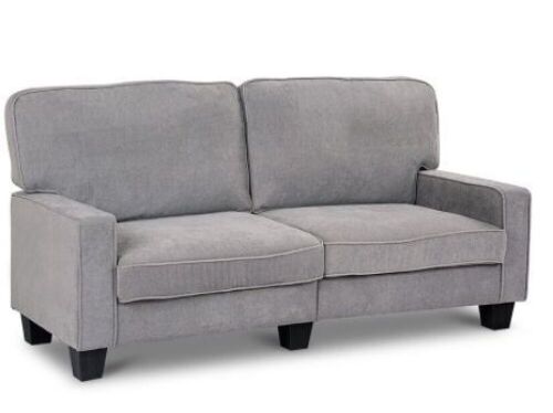Upholstered Fabric Loveseat Couch - Lot 53