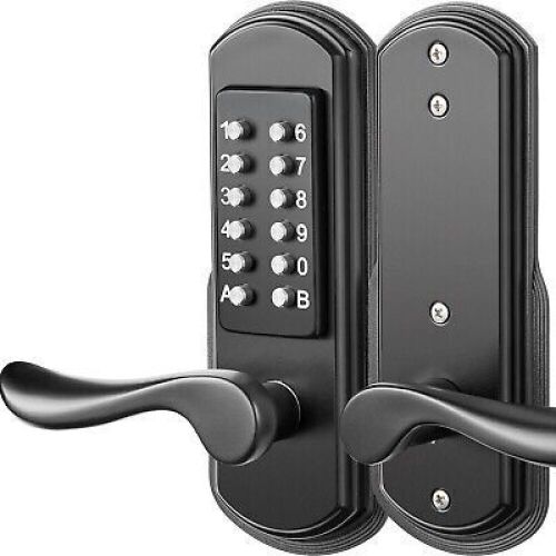 Lot of (2) Mechanical Smart Deadbolt Door Lock Keyless Entry  - Lot 317