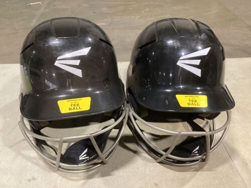 Lot of (2) Easton Natural Teeball Helmets 3.0  - Lot 917