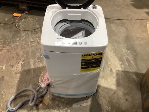 Full-Automatic Washing Machine Portable Compact 1.34 Cu.ft with Drain Pump - Top is Cracked - Lot 993