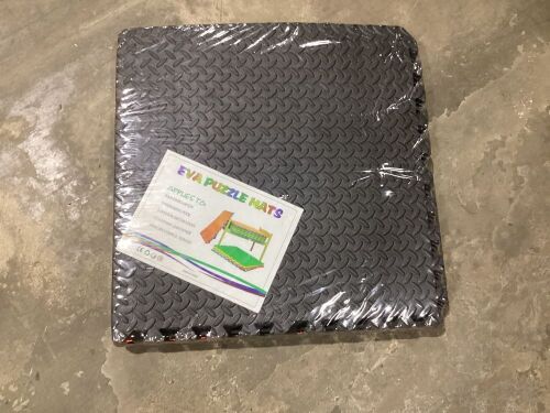 EVA Puzzle Floor Mat, 6 Pcs - Lot 405