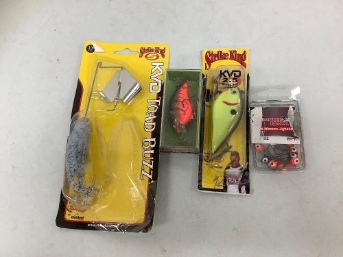 Lot of (4) Assorted Fish Hooks, E-Commerce Return - Lot 125