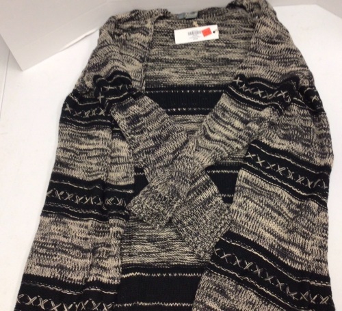 Natural Reflections Cross Stripe Cardigan, M - New with Damage, Sold as is - Lot 203