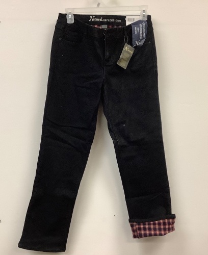 Natural Reflections Ladies Lined Jeans, 10, E-Commerce Return, Sold as is - Lot 282