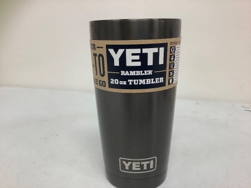 Yeti 20oz. Tumbler, E-Commerce Return, Missing Lid, Sold as is - Lot 435