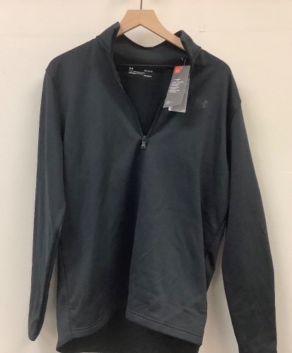 Under Armour Coldgear Mens 1/4 Zip Pullover, M, E-Commerce Return, Discolorations Around Neck/ Shoulders, Sold as is - Lot 473