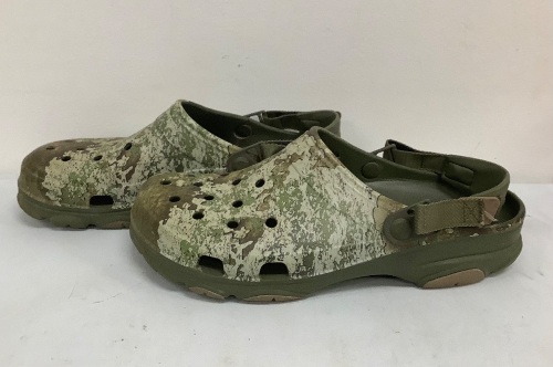 Camo Crocs, 13, E-Commerce Return, Sold as is - Lot 490