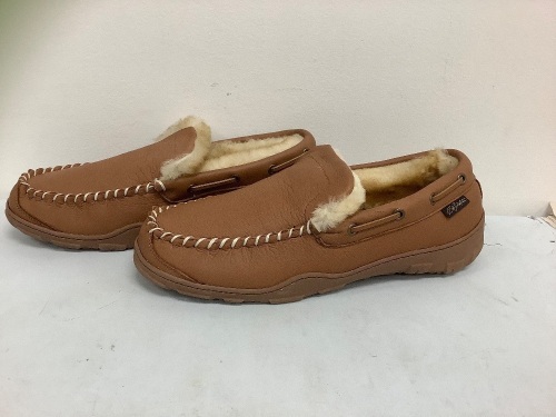 Bob Timberlake Venetian Moose-Hide Shearling Slippers for Men, 12, E-Commerce Return, Sold as is - Lot 505