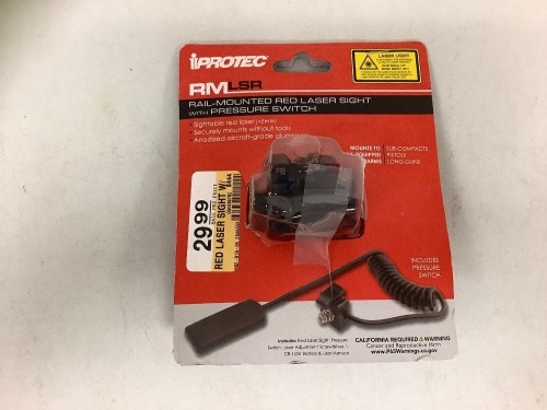 iProtec Rail Mounted Laser, E-Commerce Return, Missing Battery, Untested, Sold as is - Lot 564
